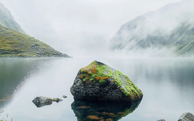 Imagen panorámica de la Laguna Negra en las Huaringas, lugar sagrado para rituales de brujería.