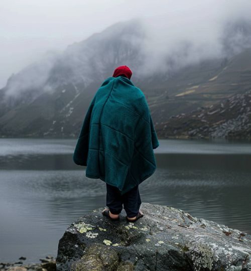 Curandero de Huancabamba realizando una ceremonia de curación en la cordillera piurana.