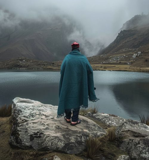 Ritual de protección espiritual en una de las lagunas de los brujos en Huancabamba.